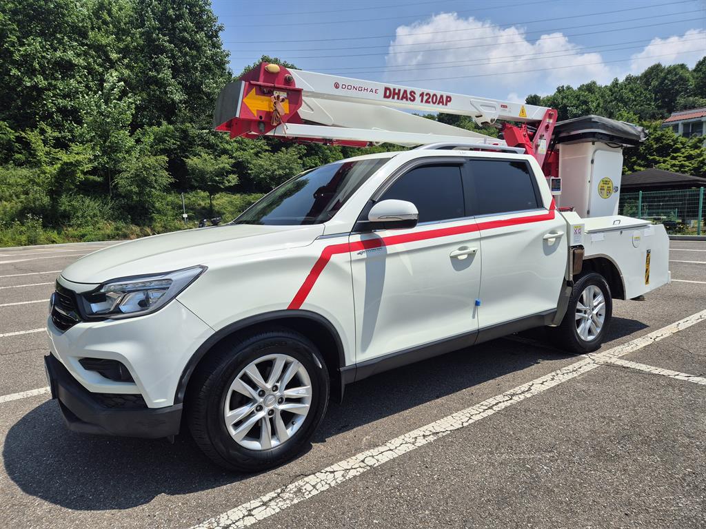 KG모빌리티 렉스턴 스포츠 칸 1톤 고소작업차 2019년식 주행 32,655km 중고 화물차 바가지차 상세 이미지 3