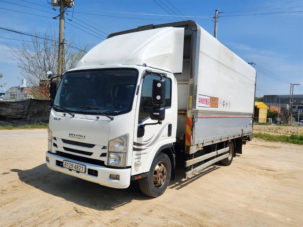 이스즈 엘프 3.5톤 광폭 윙바디 중고 화물차 2018 주행 670,000km 대표 이미지