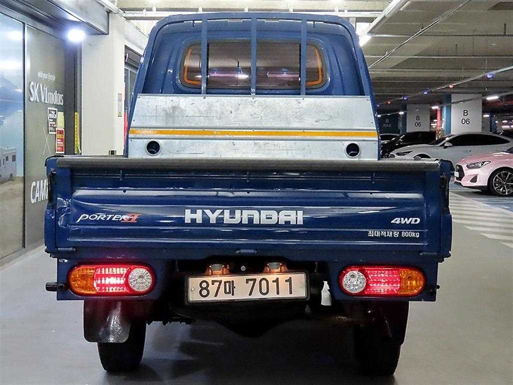 현대 포터2 1톤 더블캡 4WD 카고 중고 화물차 2018년식 주행 43,612km 상세 이미지 5