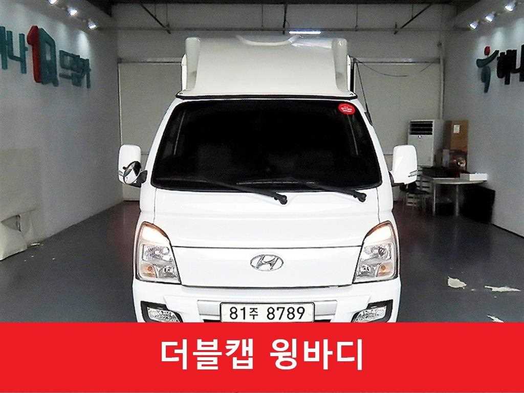 현대 포터2 1톤 더블캡 윙바디 2021년식 중고 화물차