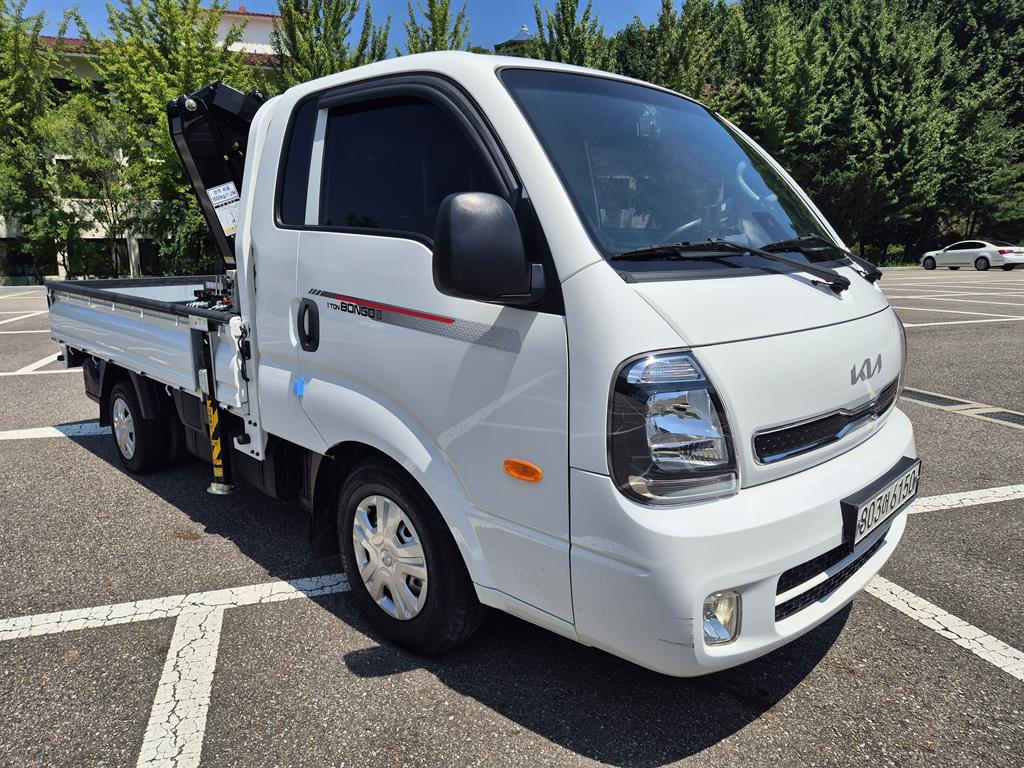 기아 더 뉴 봉고3 1톤 동해433L 크레인 2022년식 주행 20,585km 중고 화물차 대표 이미지