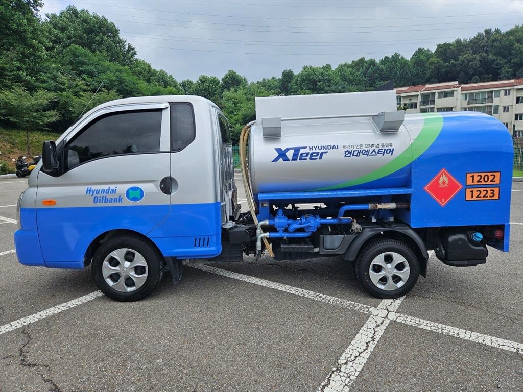 현대 포터2 1.2톤 슈퍼캡 장축 유조차 2020년식 주행 14,545km 중고 화물차 홈/탱크로리 상세 이미지 4