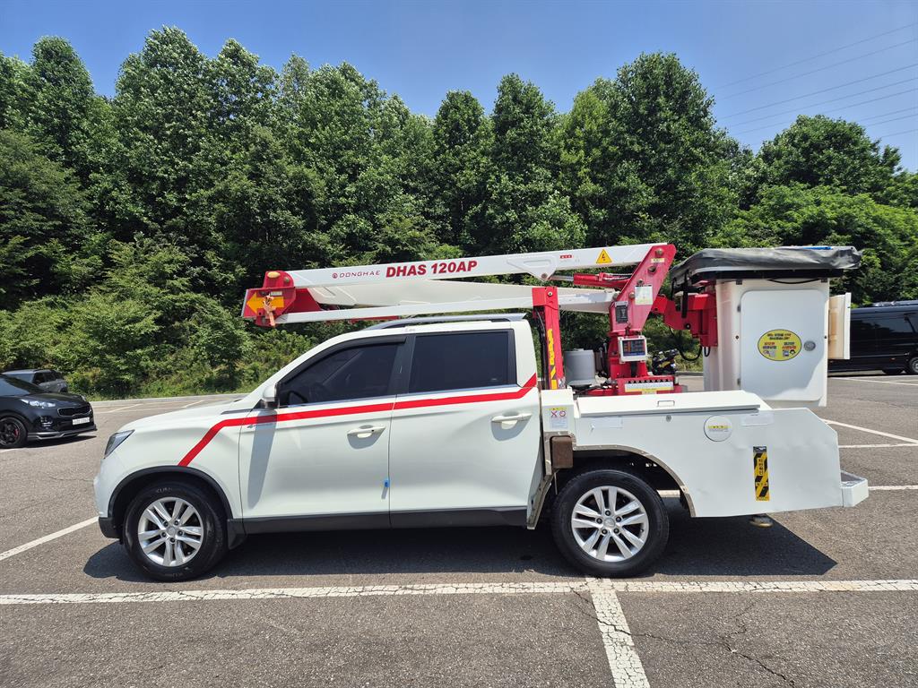 KG모빌리티 렉스턴 스포츠 칸 1톤 고소작업차 2019년식 주행 32,655km 중고 화물차 바가지차 상세 이미지 5
