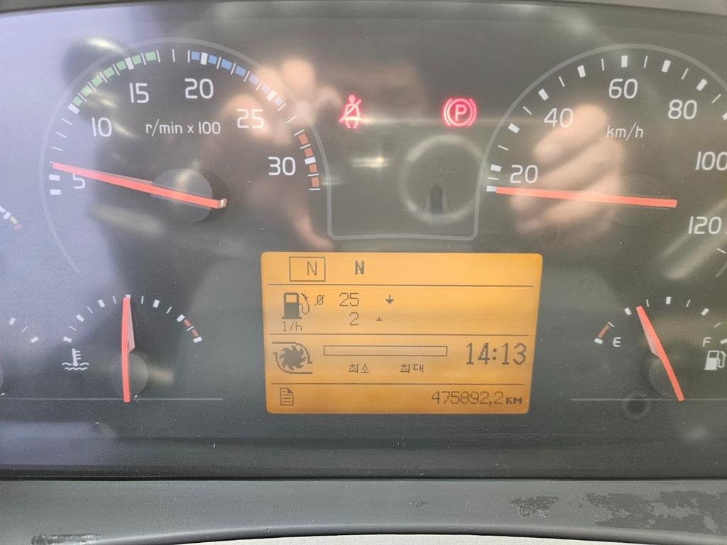 볼보 4.5톤 셀프로더 적재함 7500 태건특장 2018년식 주행 475,437km 중고 트럭 상세 이미지 15