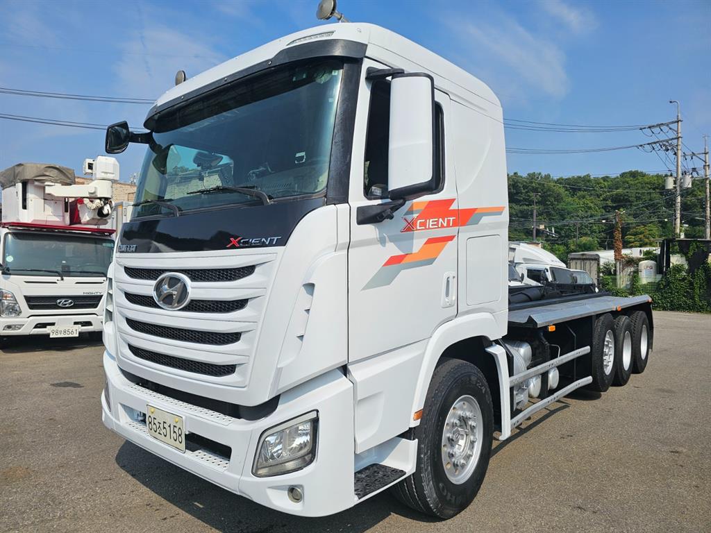 현대 24톤 롱바디 암롤트럭 2015년식 주행 407,955km 중고 화물차 대표 이미지