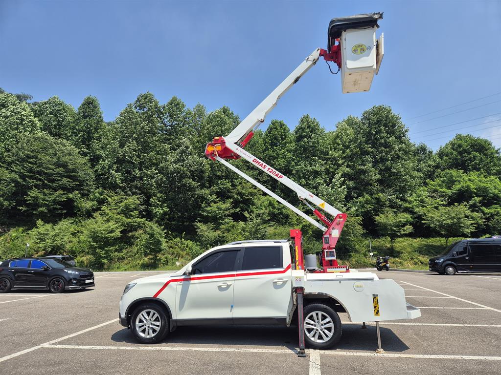 KG모빌리티 렉스턴 스포츠 칸 1톤 고소작업차 2019년식 주행 32,655km 중고 화물차 바가지차 상세 이미지 11