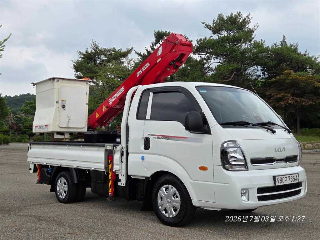 2022년식 주행 31,725km 기아 더뉴봉고3 1톤 동해 1200 바가지차 중고 화물차 상세 이미지 3