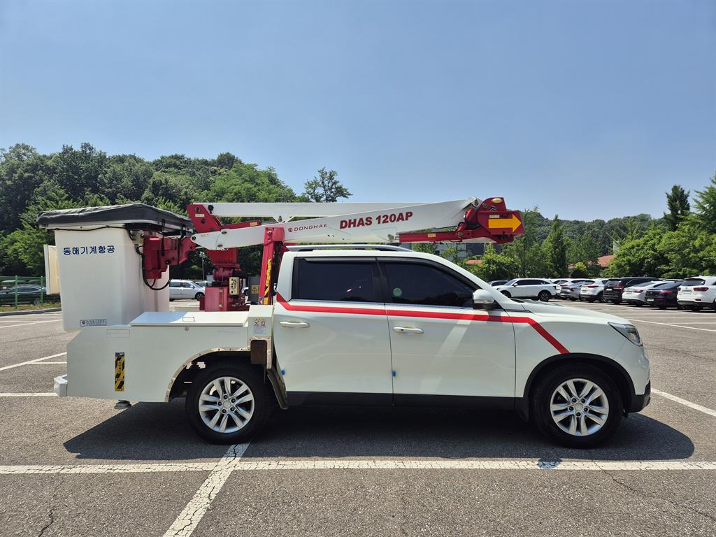 KG모빌리티 렉스턴 스포츠 칸 1톤 고소작업차 2019년식 주행 32,655km 중고 화물차 바가지차 상세 이미지 4