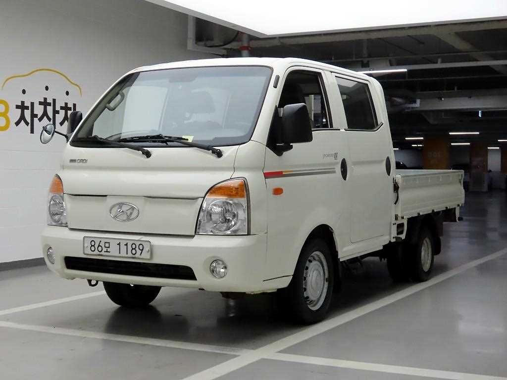 현대 포터2 1톤 더블캡 카고 2012년식 주행 63,060km 중고 화물차 대표 이미지