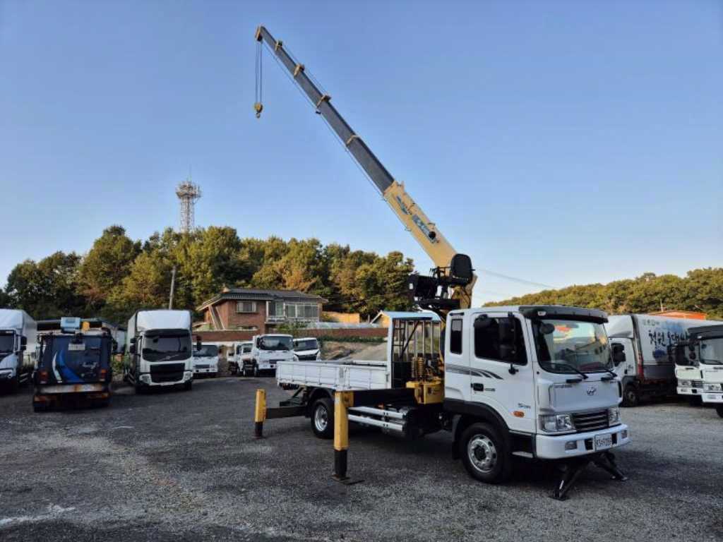 현대 메가트럭 5톤 수산 736 카고크레인 2017년식 주행 66,300km 중고 화물차 상세 이미지 10