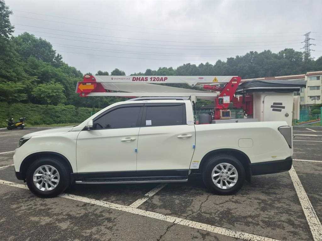 KG모빌리티 렉스턴 스포츠 칸 1톤 고소작업차 2020년식 주행 3,392km 중고 화물차 바가지차 상세 이미지 4