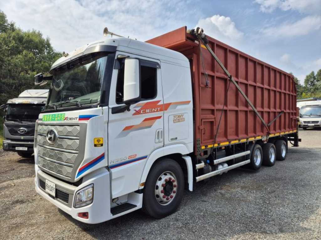 현대 엑시언트 9.5톤 히아브 13500XG 집게차 2020년식 주행 337,605km 중고 화물차 상세 이미지 3