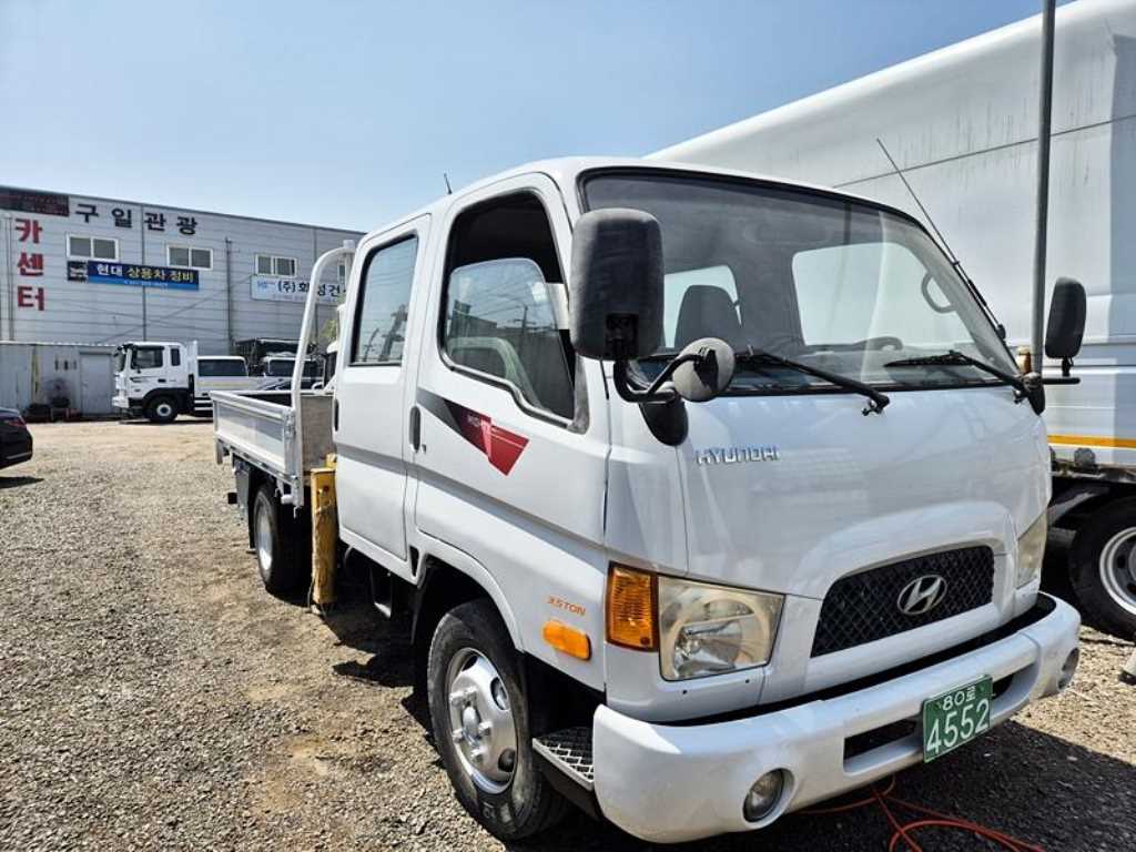 현대 마이티 2.5톤 더블캡 카고크레인 2005년식 주행 153,988km 중고 화물차 대표 이미지