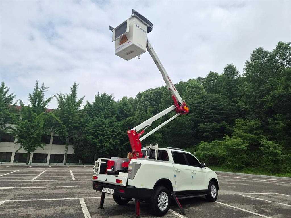KG모빌리티 렉스턴 스포츠 칸 1톤 고소작업차 2020년식 주행 3,392km 중고 화물차 바가지차 상세 이미지 9
