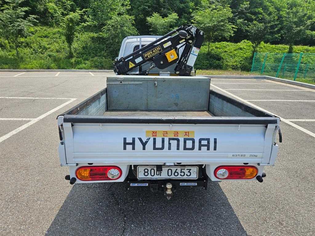 현대 포터2 1톤 크레인 기본형 2020년형 주행 51,020km 중고 화물차 상세 이미지 4
