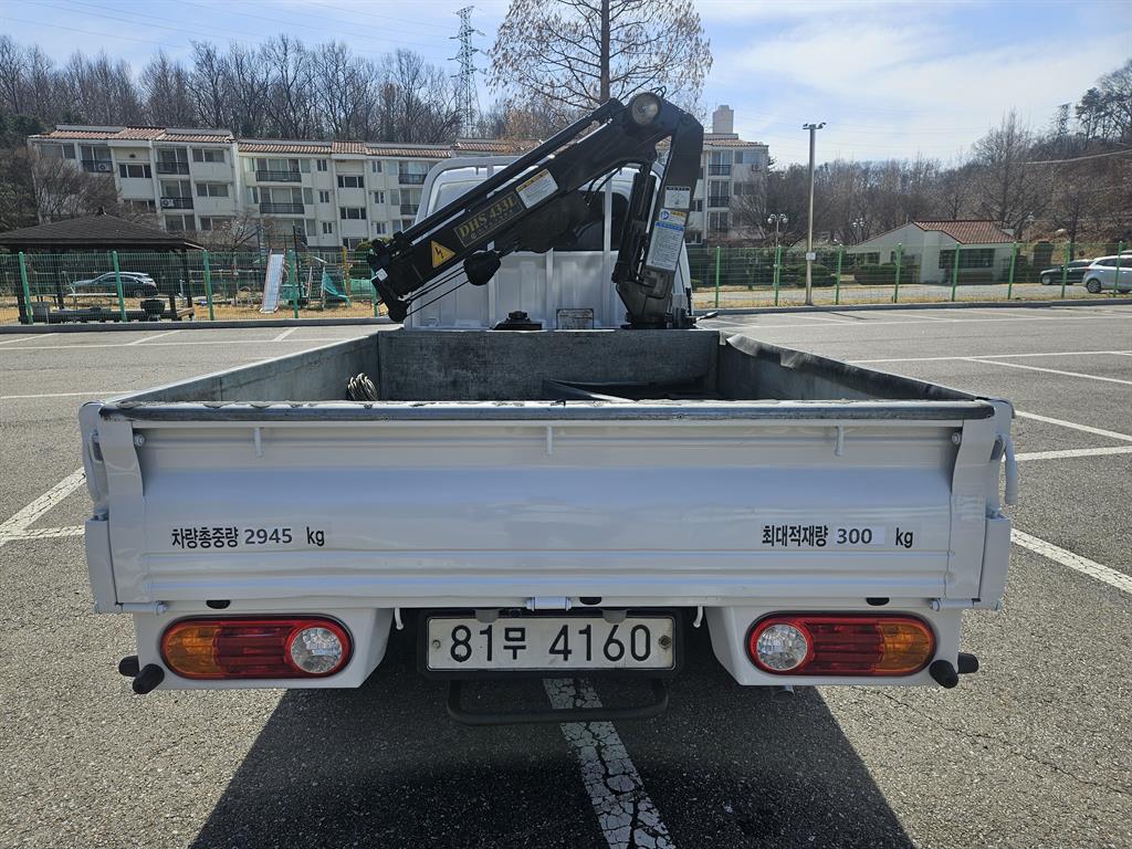 현대 포터2 1톤 동해433L 크레인 2018년식 주행 170,553km 중고 화물차 상세 이미지 4