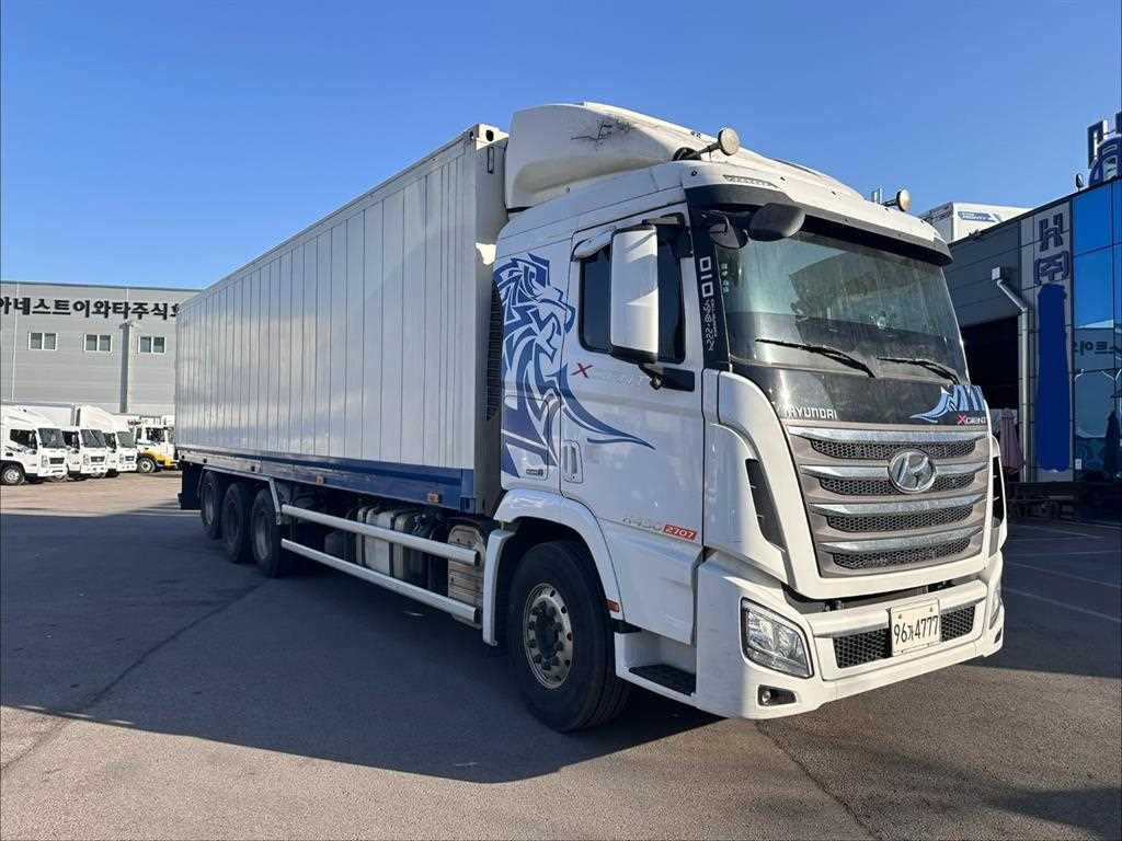 현대 엑시언트 14.5톤 원쓰리 컨테이너형 냉동탑 2019년식 주행 410,873km 중고 화물차 상세 이미지 3