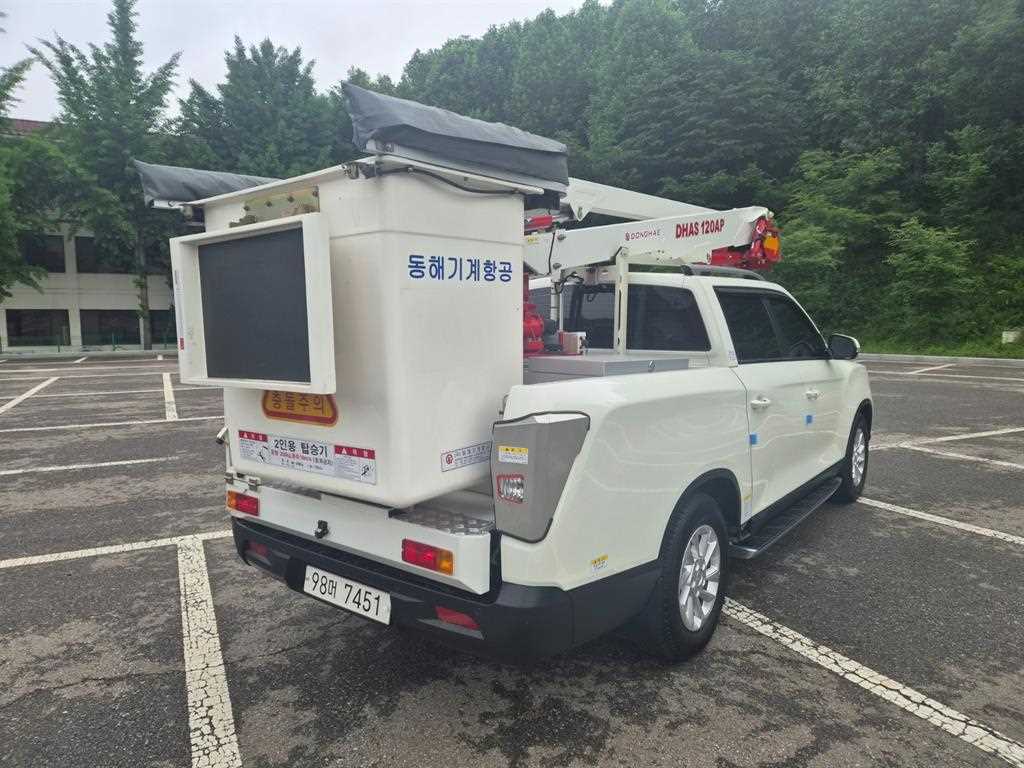 KG모빌리티 렉스턴 스포츠 칸 1톤 고소작업차 2020년식 주행 3,392km 중고 화물차 바가지차 상세 이미지 6
