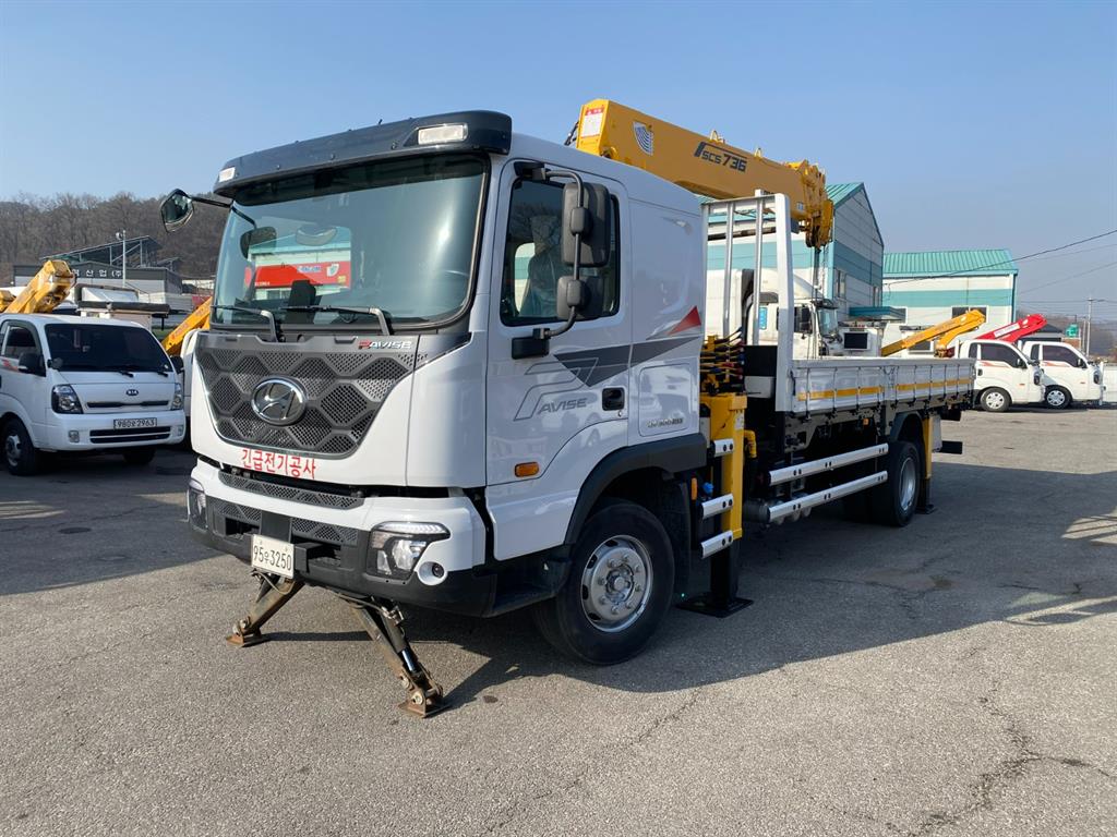 현대 파비스 5톤 수산736 카고크레인 2023년식 주행 35,690km 중고 화물차 상세 이미지 3