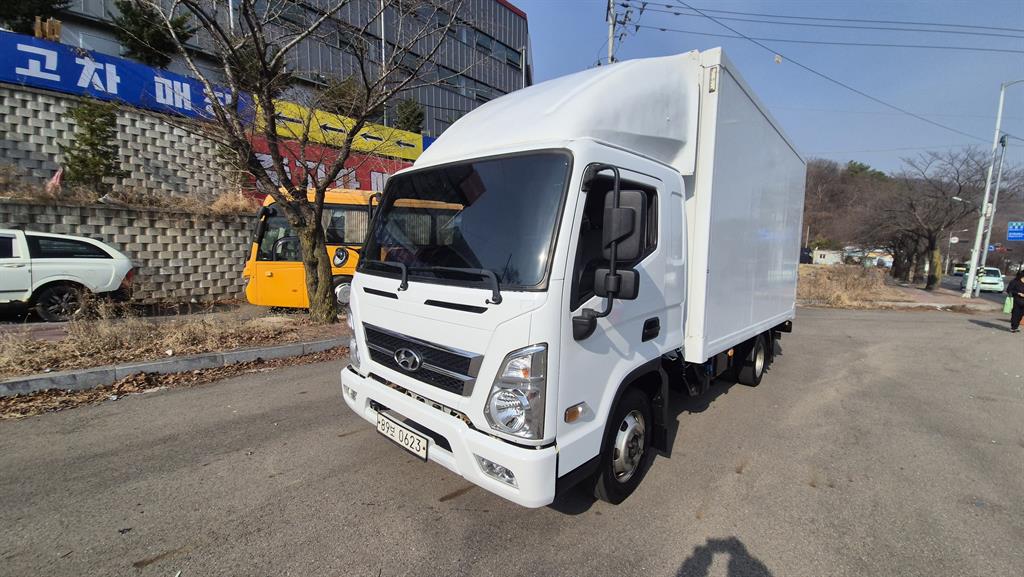 2.5톤 익스하이 내장탑 파워게이트 2019년식 주행 227,600km 중고 화물차 익스탑 대표 이미지