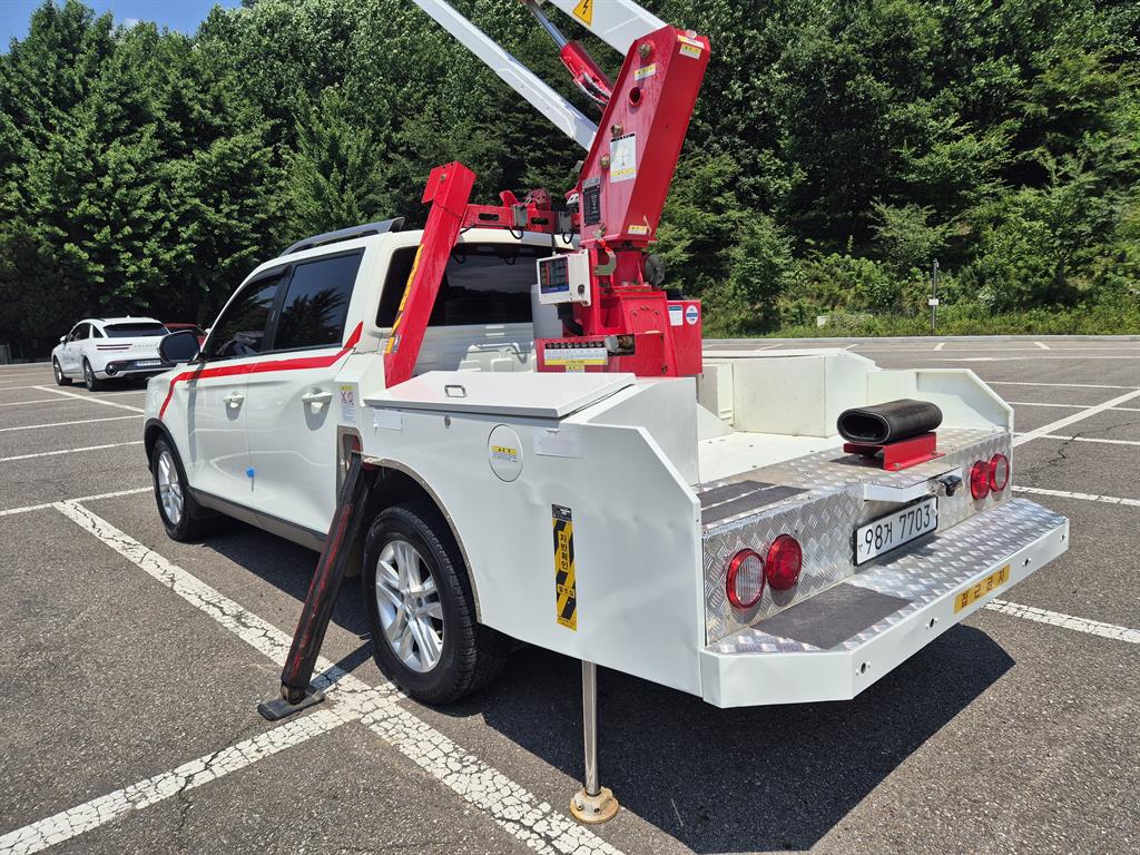 KG모빌리티 렉스턴 스포츠 칸 1톤 고소작업차 2019년식 주행 32,655km 중고 화물차 바가지차 상세 이미지 10