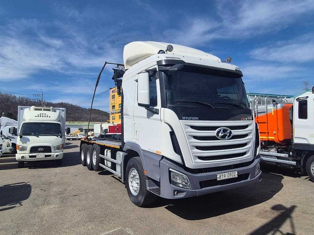 현대 엑시언트 24톤 원쓰리 암롤 2014년식 중고 화물차 2014-10 주행 503,592km 대표 이미지