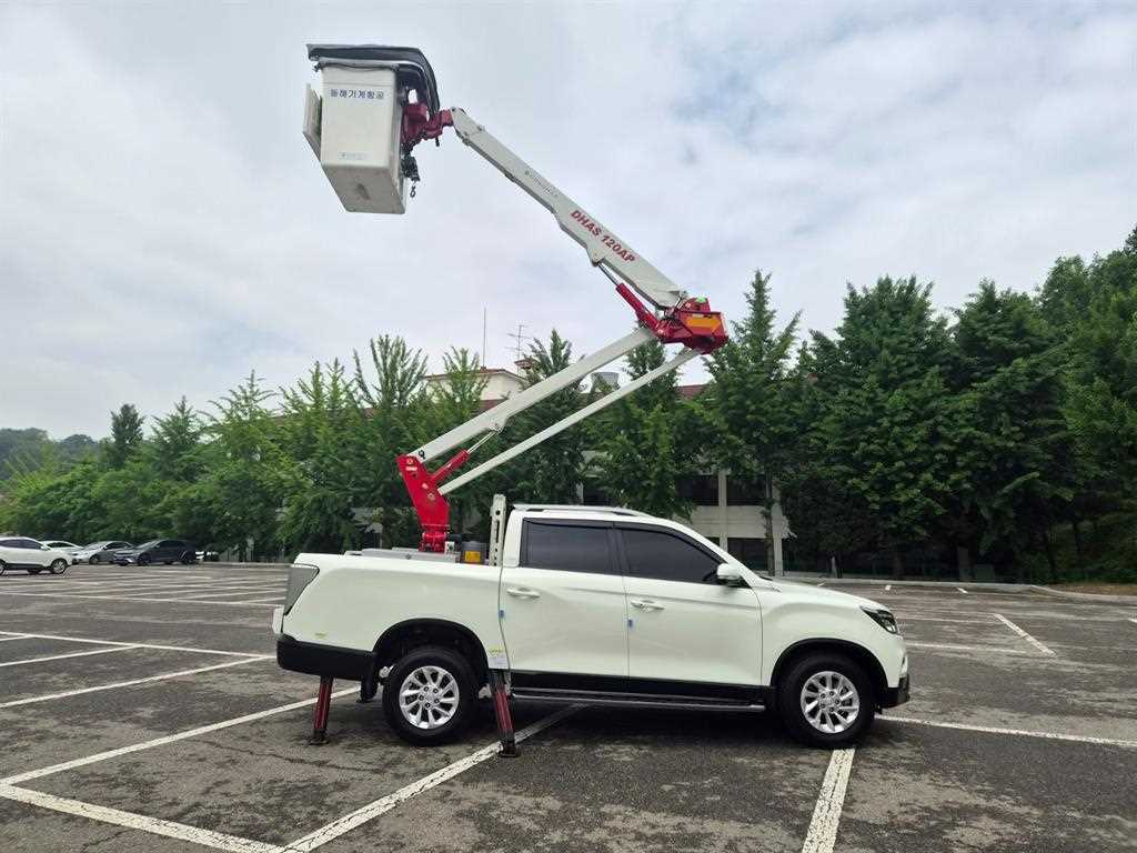 KG모빌리티 렉스턴 스포츠 칸 1톤 고소작업차 2020년식 주행 3,392km 중고 화물차 바가지차 상세 이미지 8